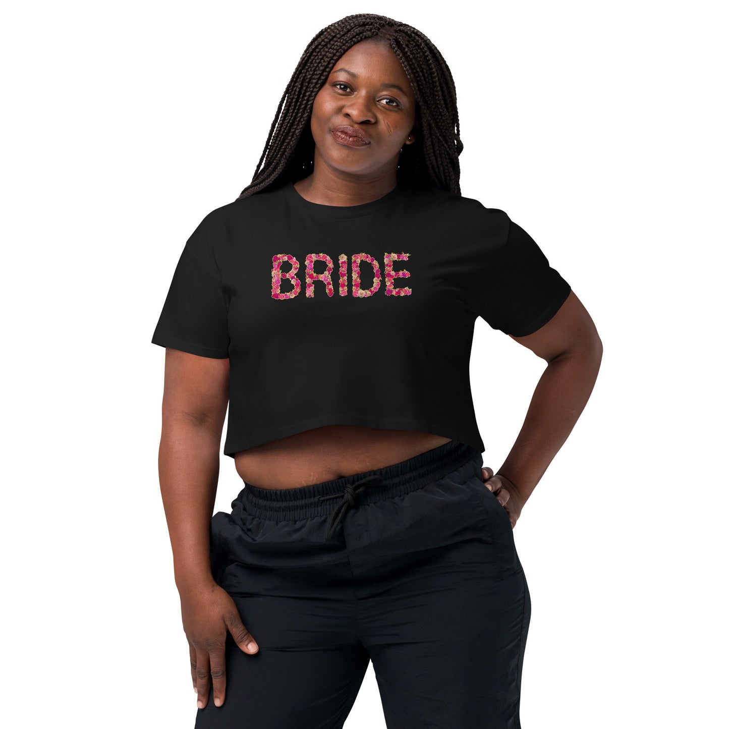 Pink Rose Bride Crop